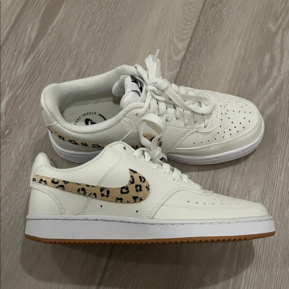Nike Dunks with Cheetah Print Accent